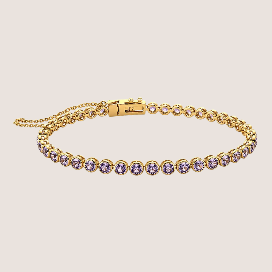 Bezel Tennis Bracelet