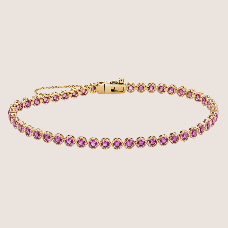 Bezel Tennis Bracelet