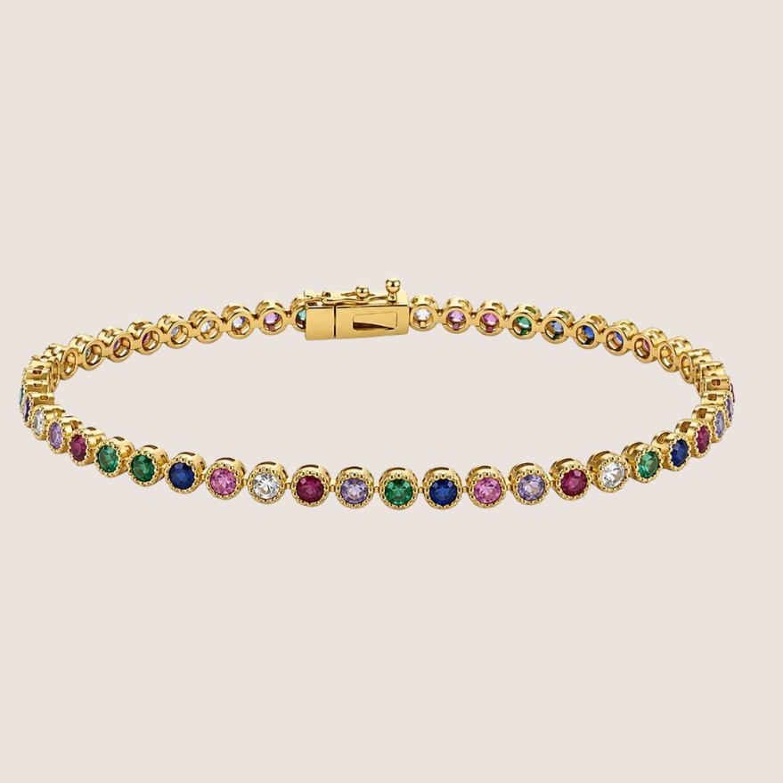 Bezel Tennis Bracelet
