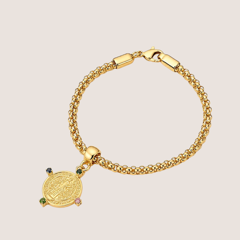 Saint Benedict Charm Bracelet