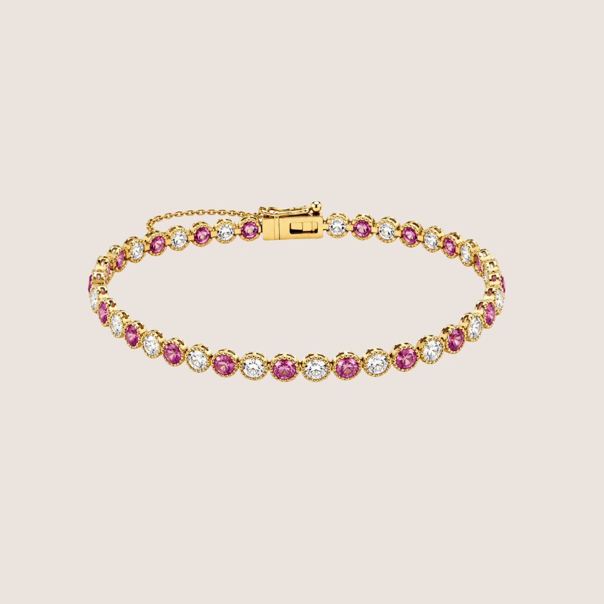 Bezel Tennis Bracelet