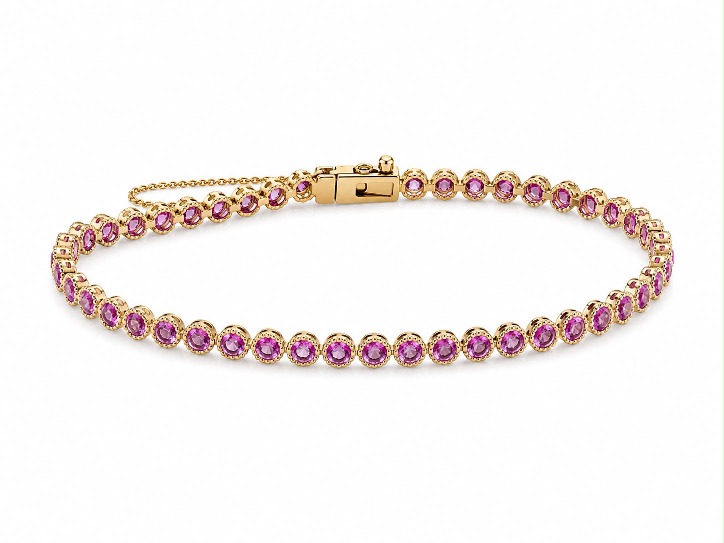 Bezel Tennis Bracelet