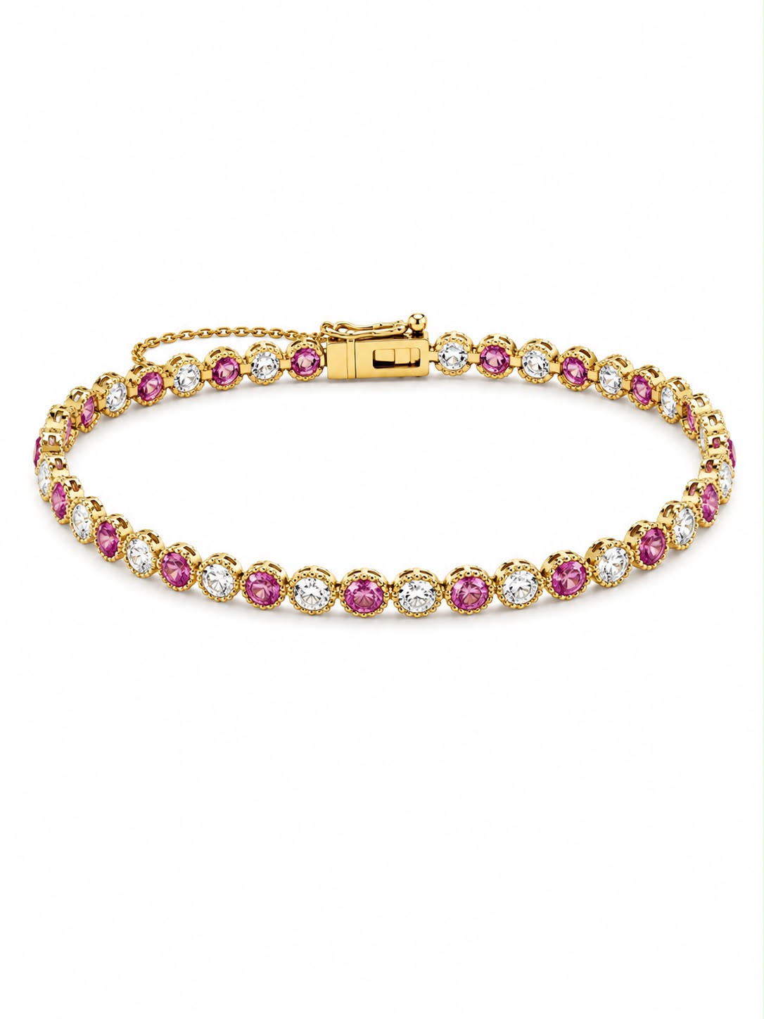 Bezel Tennis Bracelet