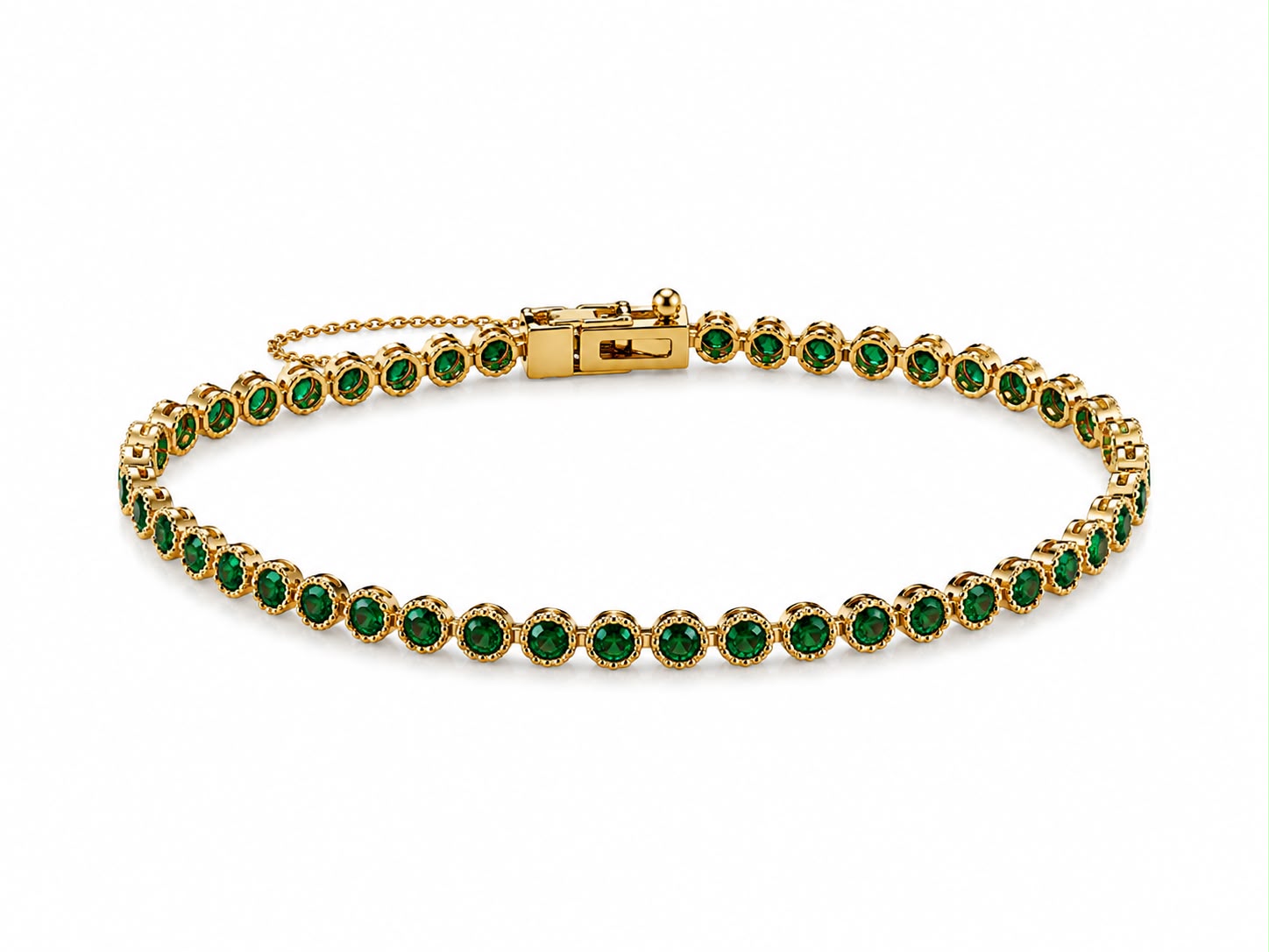 Bezel Tennis Bracelet